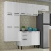 Cozinha Completa Florença Aço 4 Peças - Branco