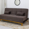 Sofá Cama Madrid larg. 1.80m Molas Bonnel Veludo Marrom 2263