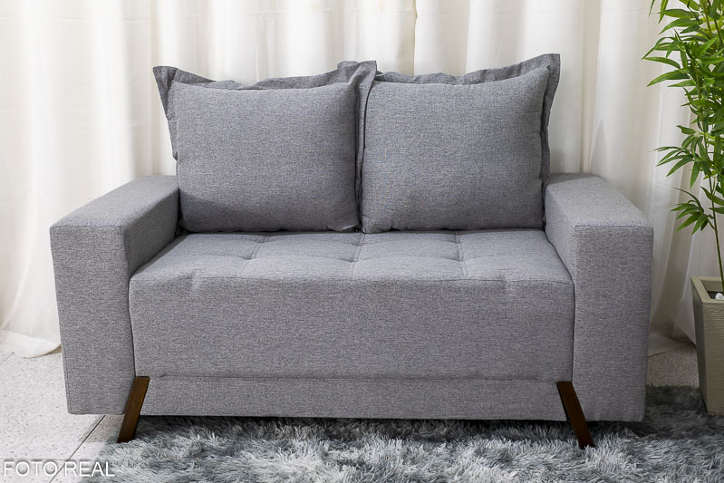 Sofá 3 e 2 lugares 8100 Linho Cinza 27 - Imagem 3