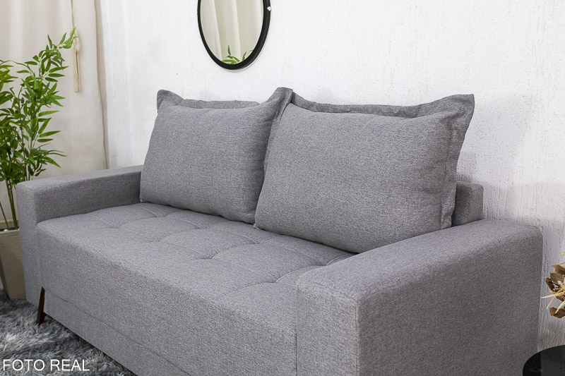 Sofá 3 e 2 lugares 8100 Linho Cinza 27 - Imagem 4
