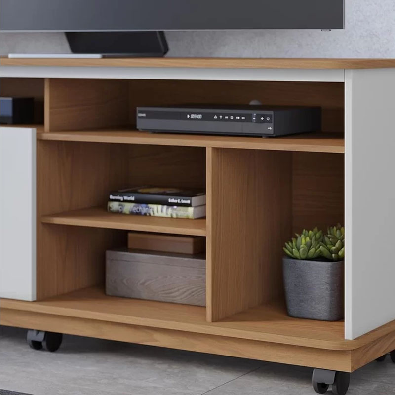 Rack Bancada Jurerê Larg. 1.50m Freijó/Off White Colibri - Imagem 4