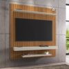 Painel Leme Larg. 1.50m Impressão Ripada 3D Ripado/Off White Bechara