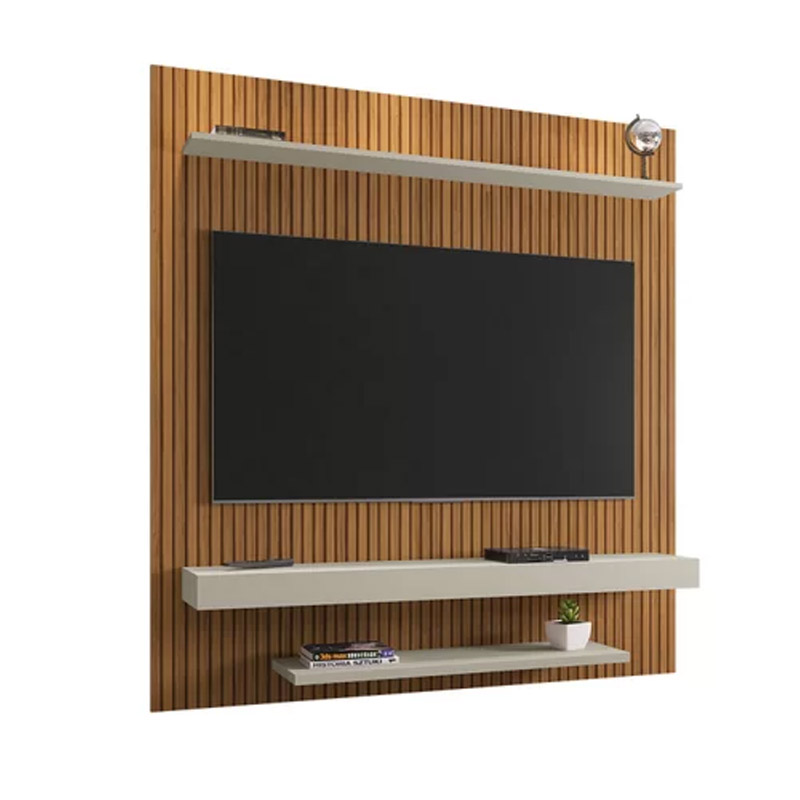 Painel Leme Larg. 1.50m Impressão Ripada 3D Ripado/Off White Bechara - Imagem 3