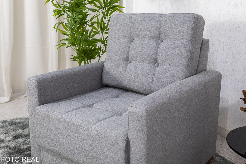 Poltrona Áustria Linho Cinza A59 - Imagem 3