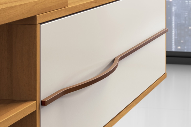 Painel NT 1115 TV até 60 Polegadas Off White/Frejó Notável - Imagem 4