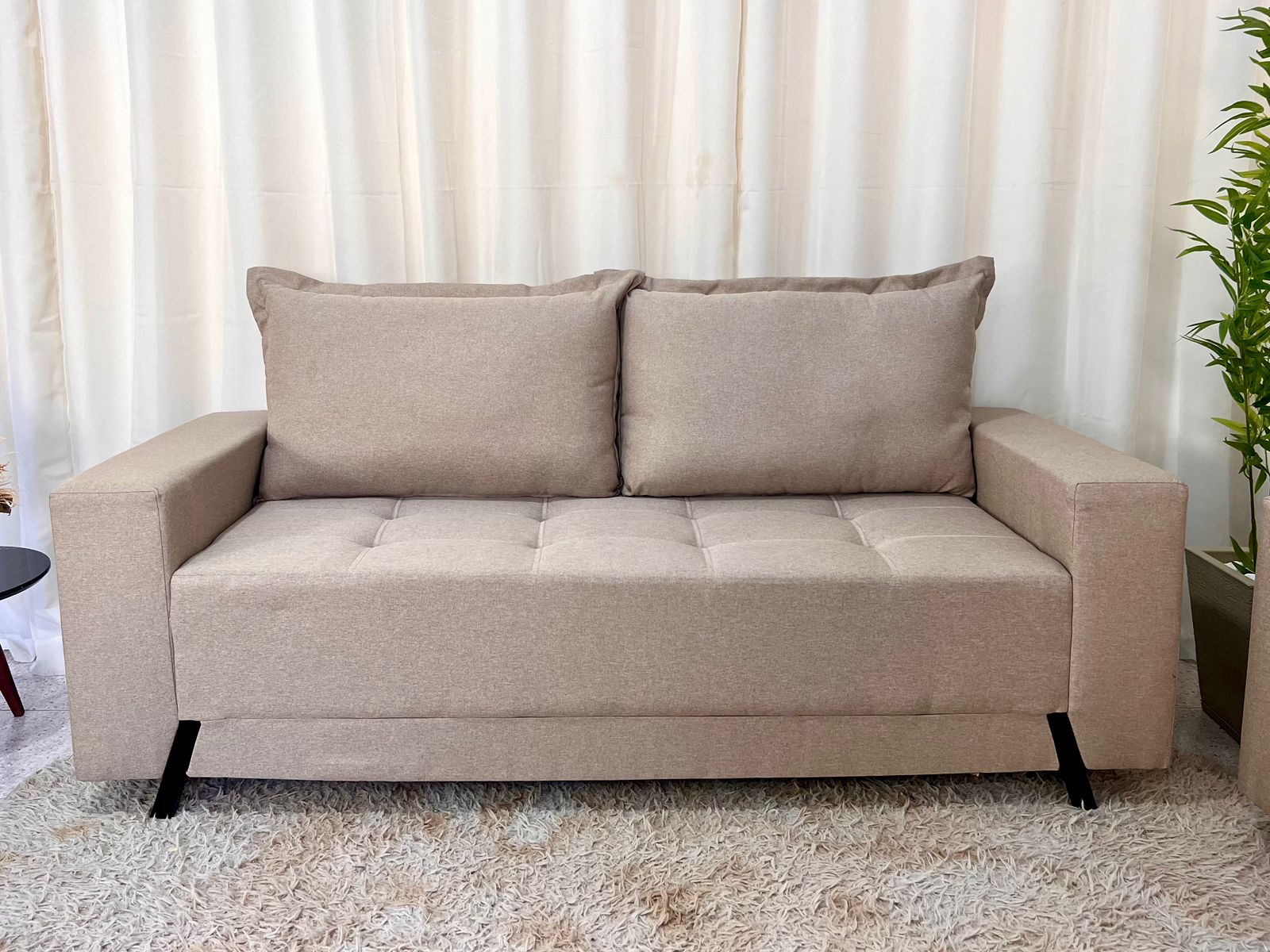 Sofá 3 e 2 lugares 8100 Linho Bege 24 - Imagem 3