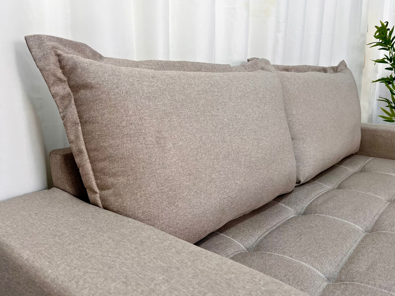 Sofá 3 e 2 lugares 8100 Linho Bege 24 - Imagem 5