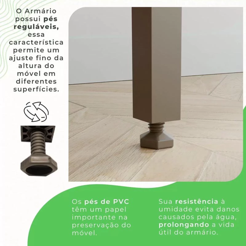 Kit Cozinha Lia Cinamomo/Preto Larg. 0.83m Sallêto - Imagem 4