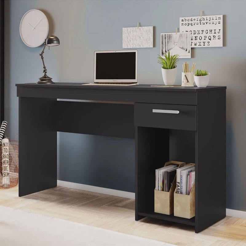 Mesa Office NT 2070 Larg. 1.08m Preto Notável