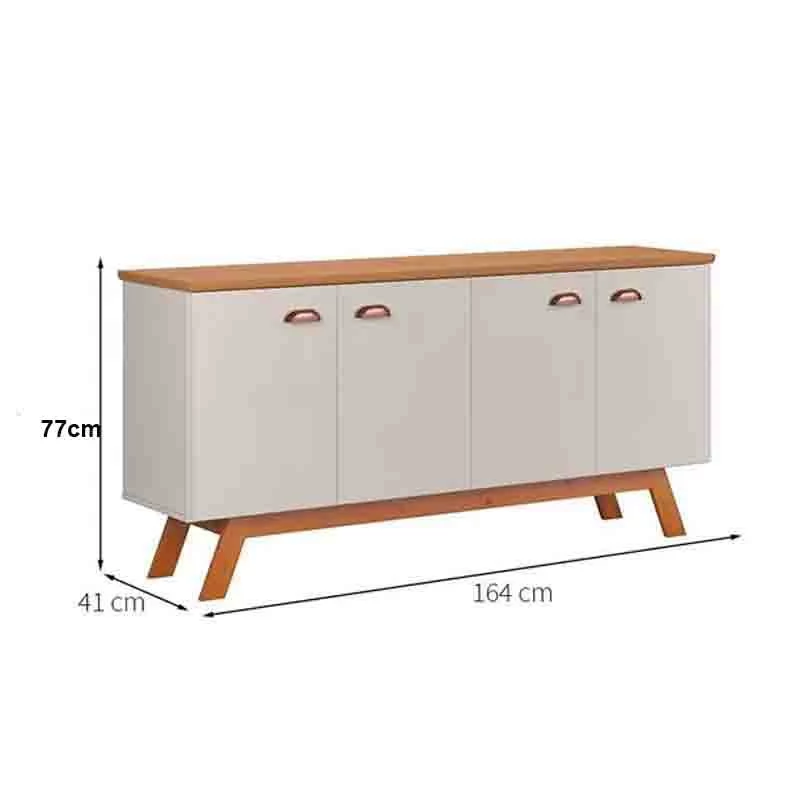 Buffet para Sala Atlanta III Larg. 1.64m Off White/Nature Tebarrot - Imagem 3