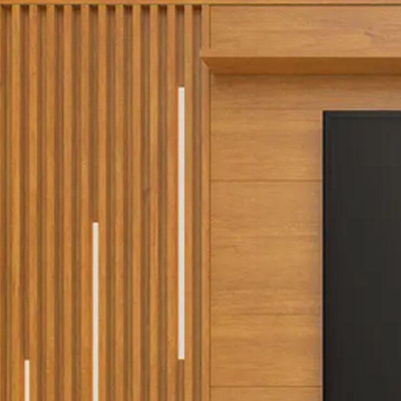 Home Ripado com LED Absoluto TV até 65 Polegadas Cinamomo/Off White JCM - Imagem 4