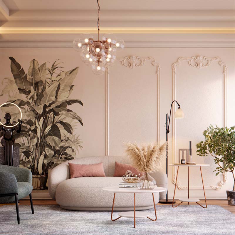 Jogo de Mesa Liz Off White EJ Moveis - Imagem 3