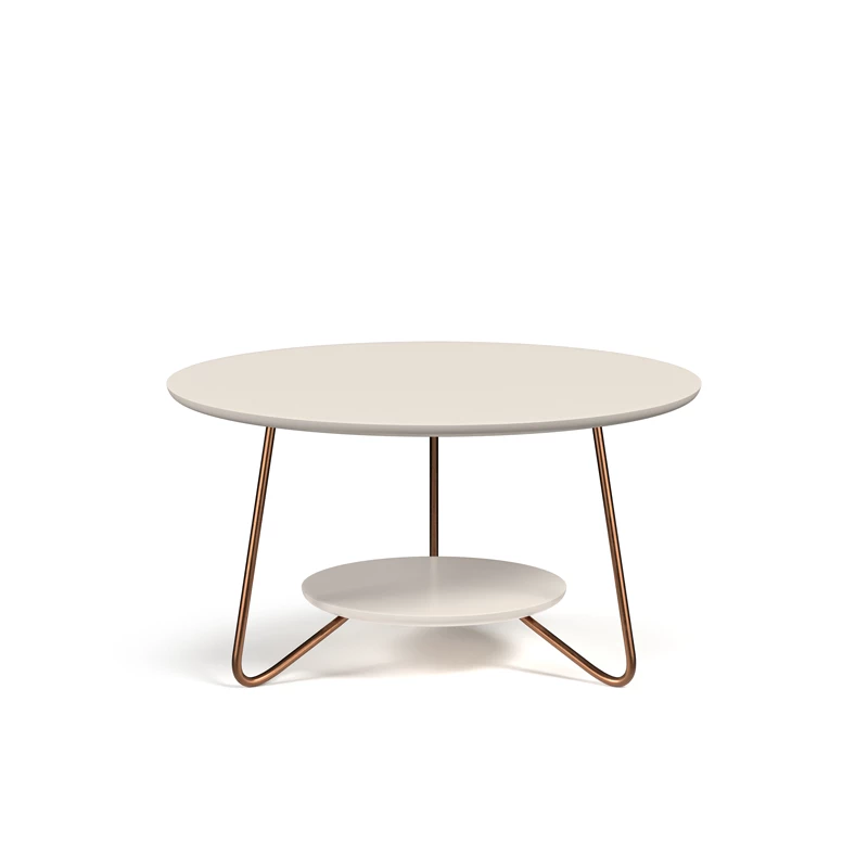Jogo de Mesa Liz Off White EJ Moveis - Imagem 5