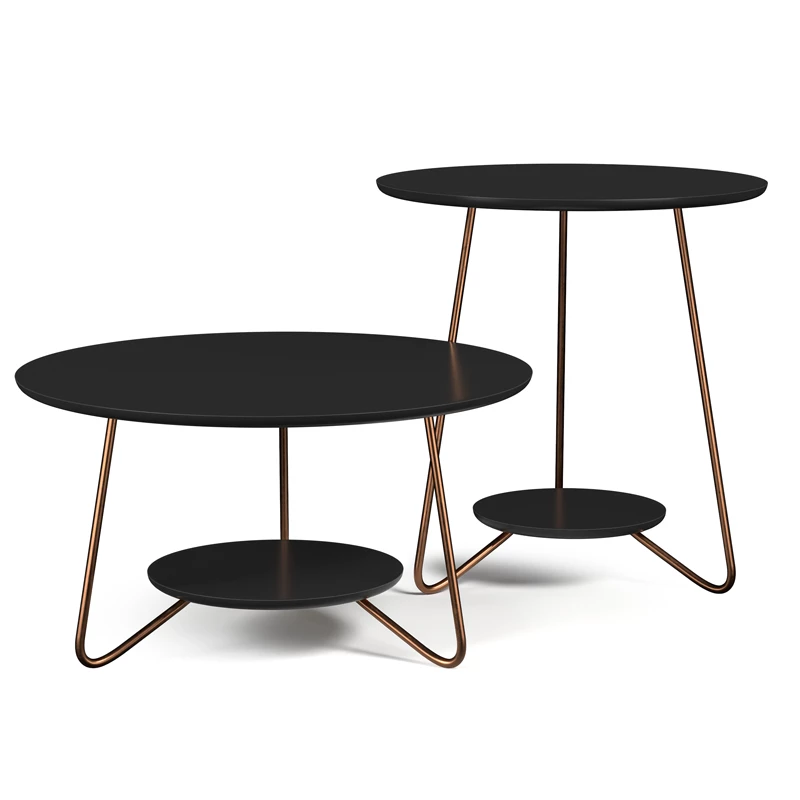 Jogo de Mesa Liz Preto EJ Moveis - Imagem 4