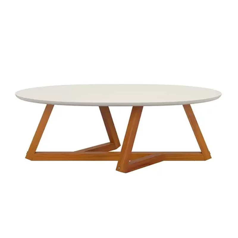 Mesa de Centro Classic Off White/Nature Tebarrot - Imagem 3