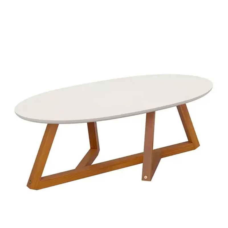 Mesa de Centro Classic Off White/Nature Tebarrot - Imagem 4