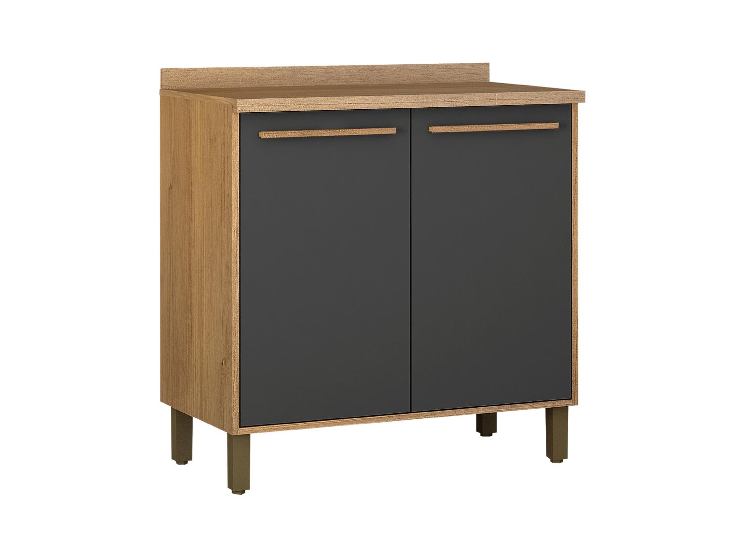 Cozinha Completa Salvador 5 peças Larg. 2.65m Cinamomo/Grafite - Imagem 7