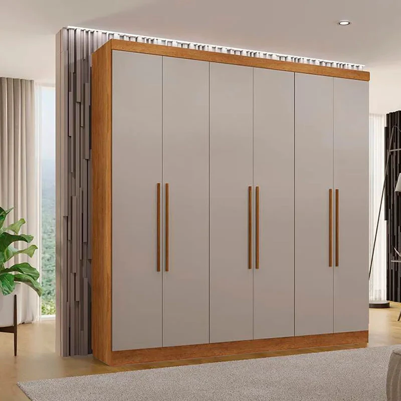 Roupeiro Coliseu 6 Portas 4 Gavetas larg. 2.20m Cinamomo/Off White Sallêto