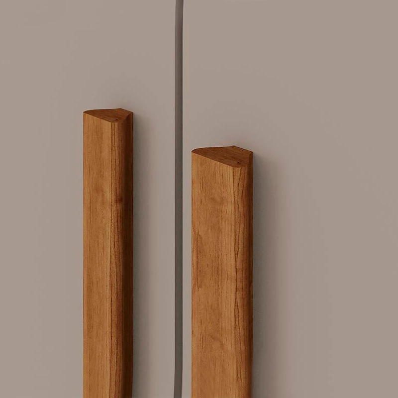 Roupeiro Coliseu 6 Portas 4 Gavetas larg. 2.20m Cinamomo/Off White Sallêto - Imagem 5