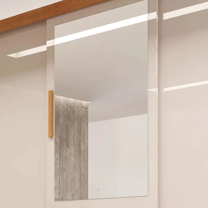 Roupeiro Athenas C/Espelho 3 Portas 9 Gavetas Nature/Off White Larg. 1.80m C/Pés Bianchi - Imagem 4