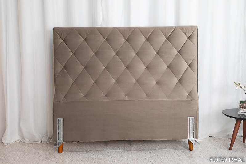 Cabeceira Casal Paris Sued Capuccino Larg. 1.40m - Imagem 3