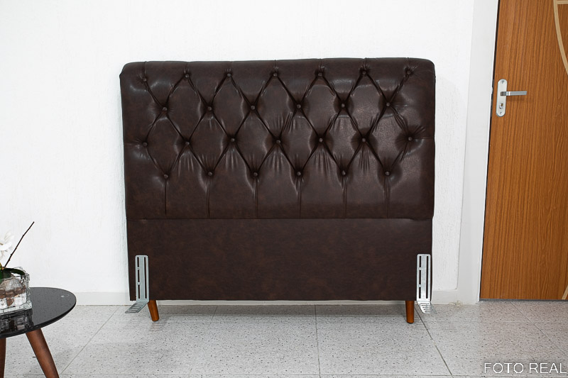 Cabeceira Casal Lavínia Korino Marrom - Largura 1.40m - Imagem 2