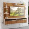Painel Aurora Ripado Para TV até 65 Polegadas Larg. 1.80m Mel/Off Viero