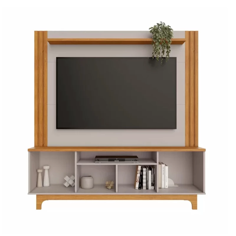 Home Bálsamo Com Detalhe Ripado Larg. 1.50m Cinamomo/Off White JCM - Imagem 4