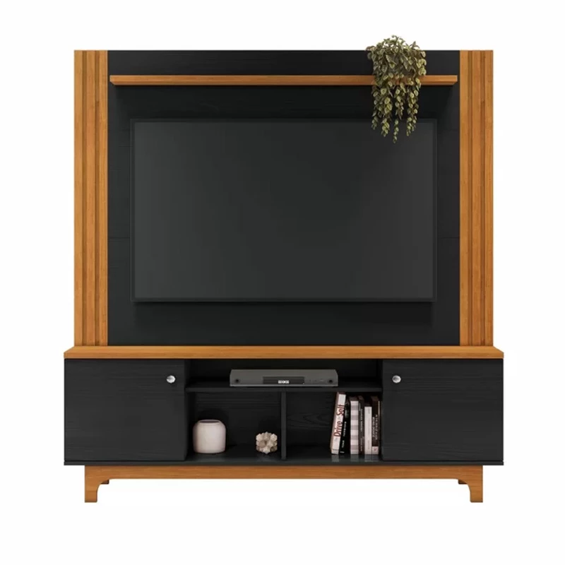 Home Bálsamo Com Detalhe Ripado Larg. 1.50m Cinamomo/Preto JCM - Imagem 5