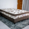 Cama Box Casal Ortopédica Marrom 138x188x60 Nosso Sonho