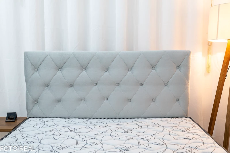 Cabeceira Casal Rio Veludinho Prata Largura 1.40m - Imagem 2