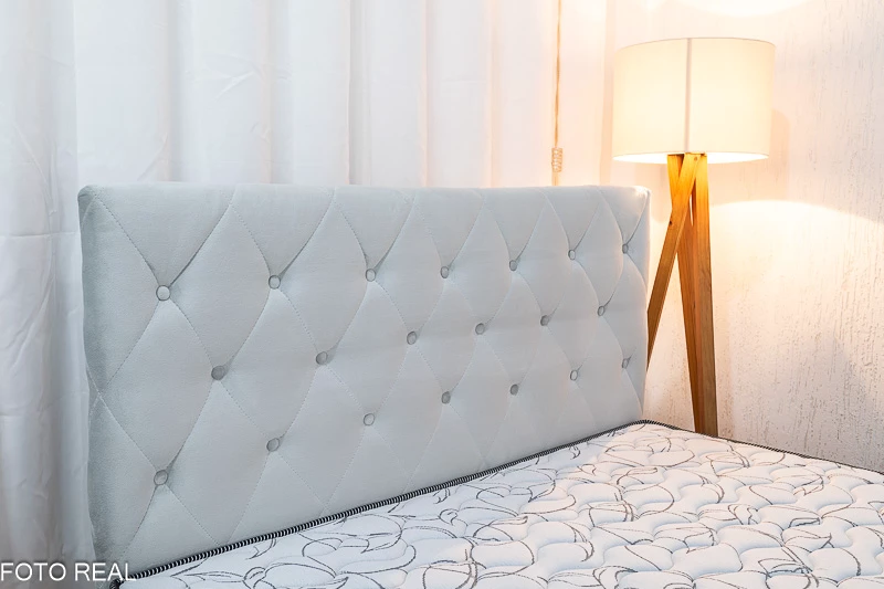 Cabeceira Casal Rio Veludinho Prata Largura 1.40m - Imagem 4