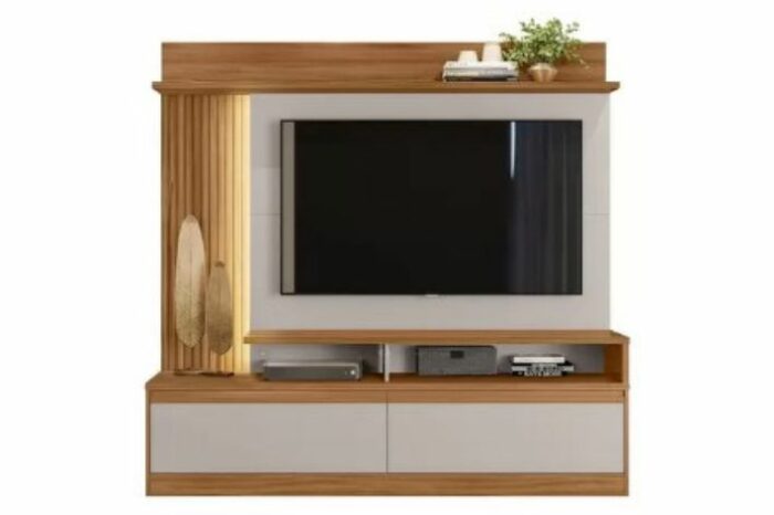 Home NT 1295 TV até 60 Polegadas 183cm HT.6080 Freijo/Off - Imagem 2