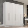 Guarda-Roupa Recife 6 portas e 2 gavetas – Branco