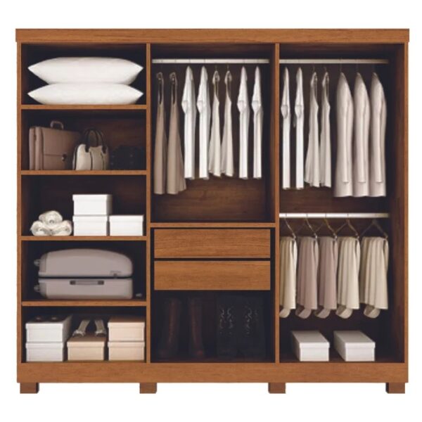 Alternative view of Roupeiro 6 Portas Larg. 1.80m Sergipe Nature Bianchi