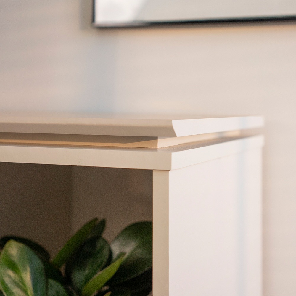 Rack até 70″ Istambul Larg. 2.00m Nature/Off White – LINEA BRASIL - Imagem 2