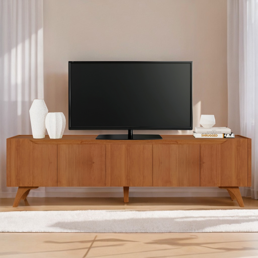 Rack até 75″ Atenas Larg. 2.20m Naturale – MAVAULAR