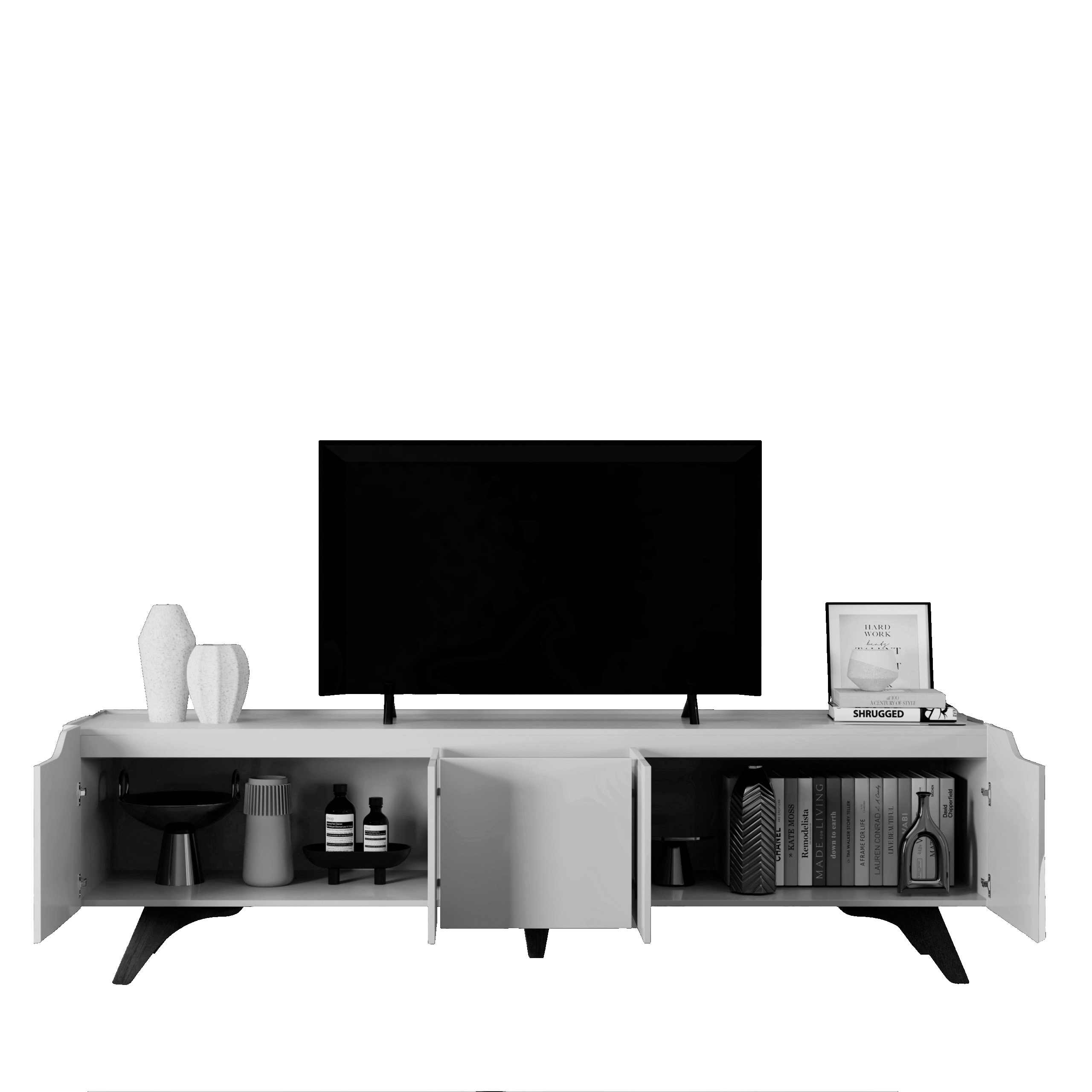 Rack até 75″ Atenas Larg. 2.20m Naturale – MAVAULAR - Imagem 3