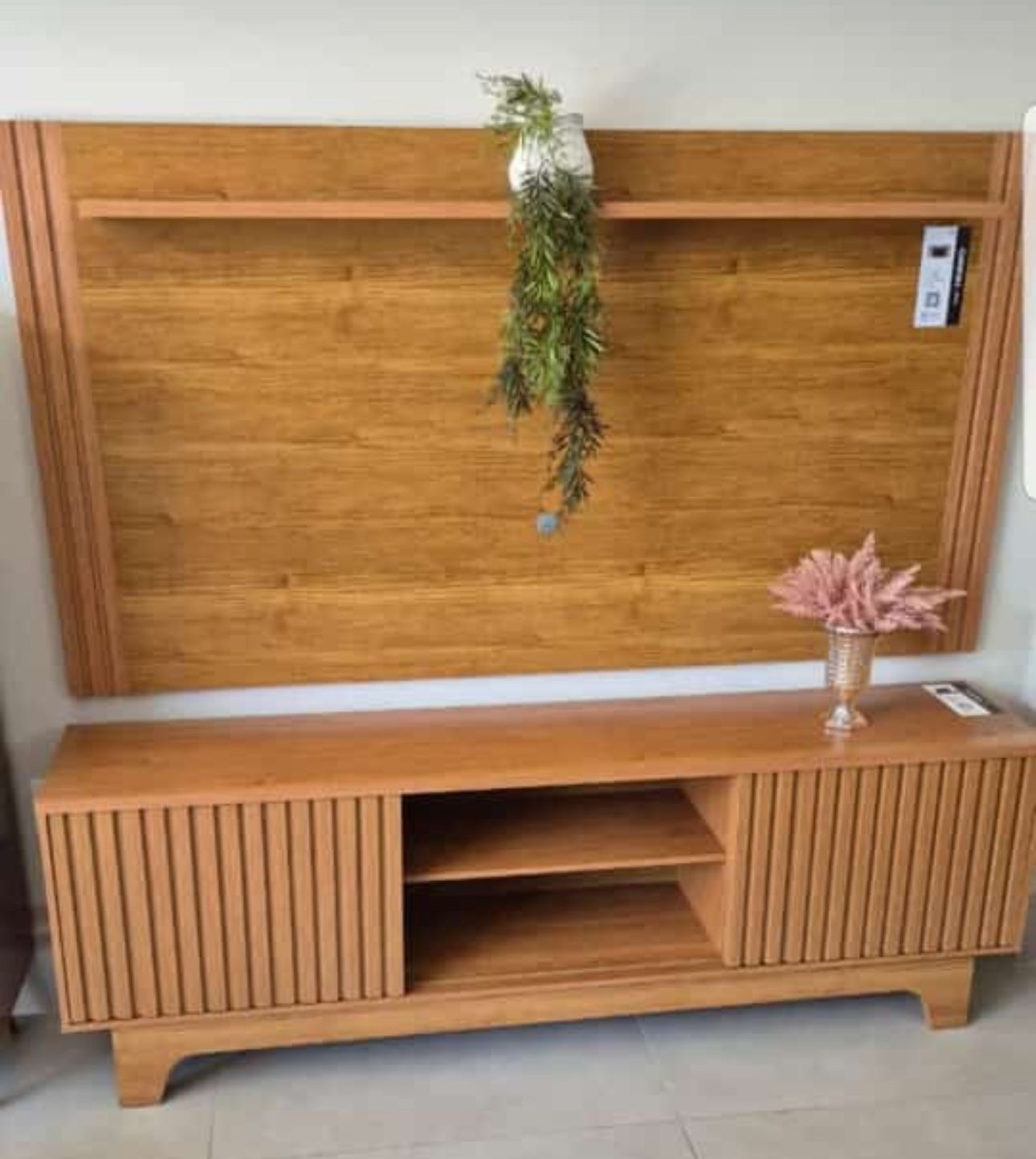 Painel + Rack até 70″ Trunfo Larg. 2.00m Cinamono – JCM MOVELARIA - Imagem 3