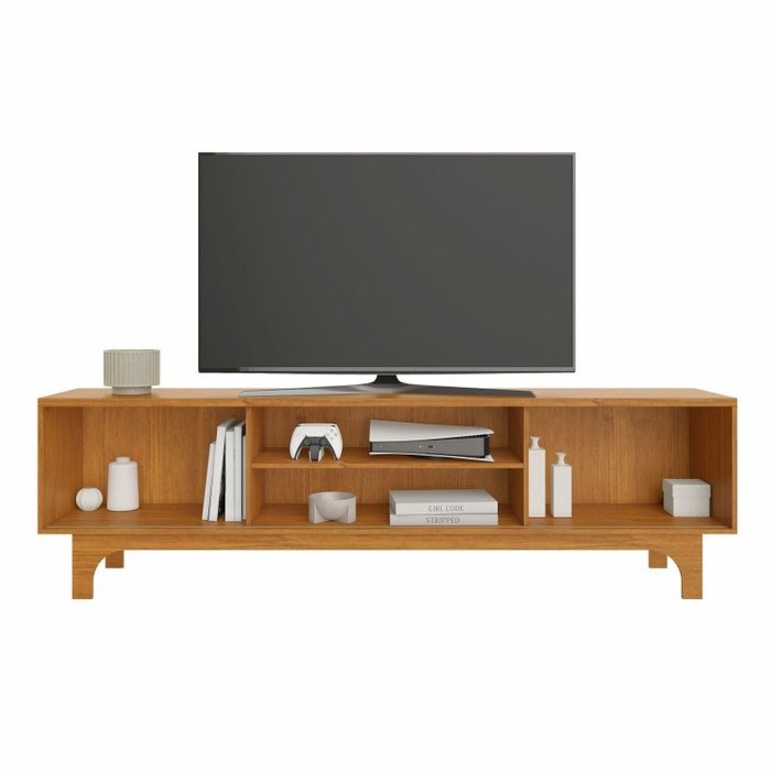 Painel + Rack até 70″ Trunfo Larg. 2.00m Cinamono – JCM MOVELARIA - Imagem 4