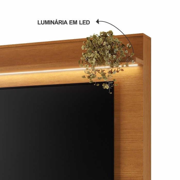 Home Apego Larg. 2.00m Até 65" Cinamono/Off White – JCM MOVELARIA - Imagem 3