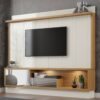 Home até 65″ Vênus Larg. 2.20m 100% MDF TB179E Off White/Freijó – DALLA COSTA