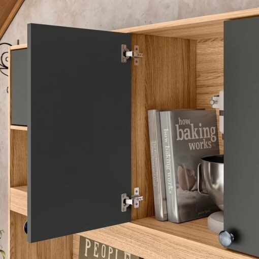 Kit Cozinha Erva Doce Larg. 1.20m Freijó/Chumbo – NICIOLI - Imagem 3