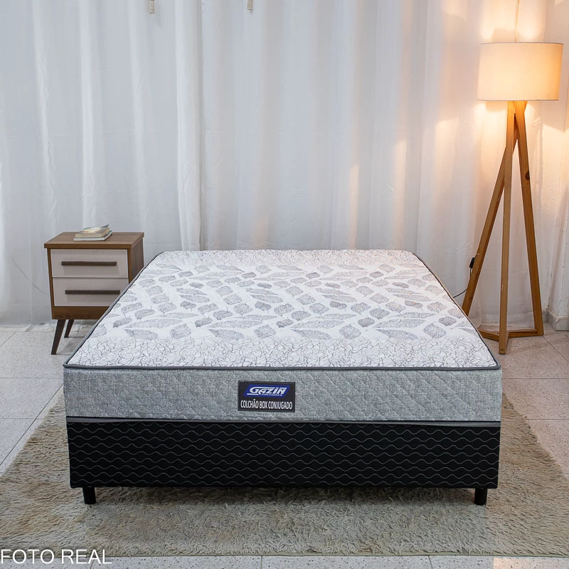 Unibox Casal Supreme Natural D28 138x188x53 Cinza - Gazin | Suporta até 320kg - Imagem 5