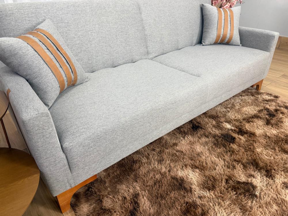 Sofa Cama Luizi 2.09m – Cinza Linho - Imagem 3