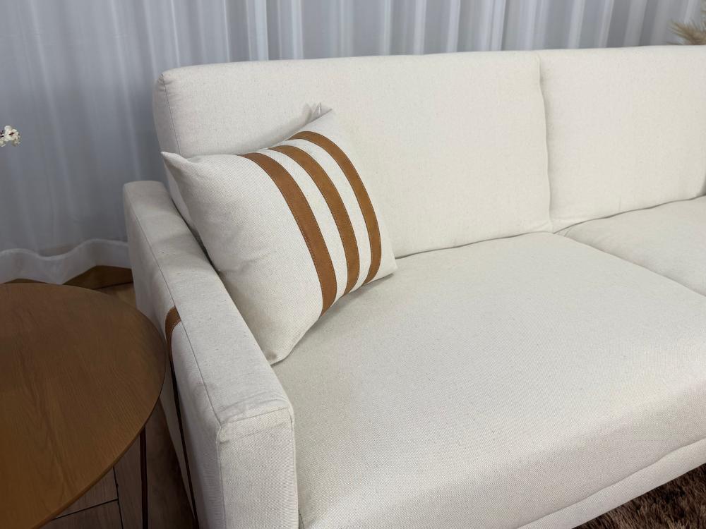 Sofa Cama Luizi 2.09m – Bege Linho - Imagem 4