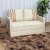 Sofa Cama Dominic Larg. 1.40m Bege Linho