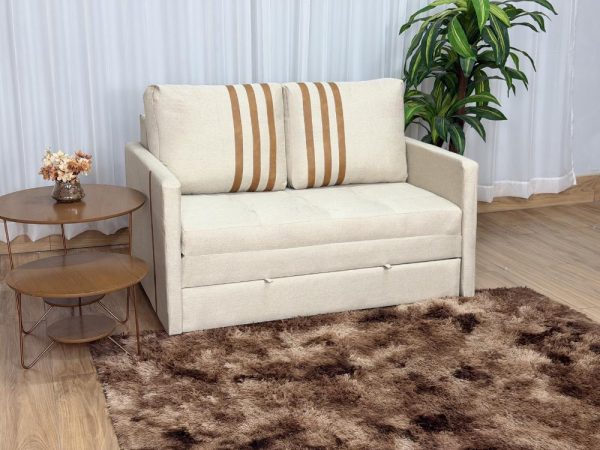 Alternative view of Sofa Cama Dominic Larg. 1.40m Bege Linho