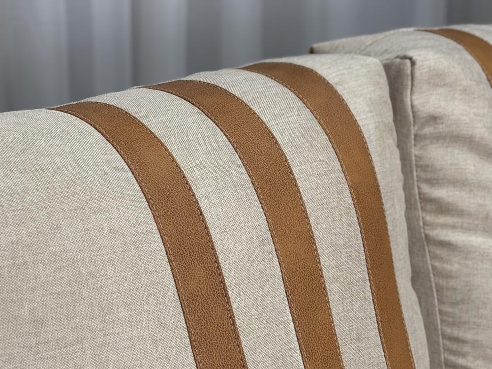 Sofa Cama Dominic Larg. 1.40m Bege Linho - Imagem 4