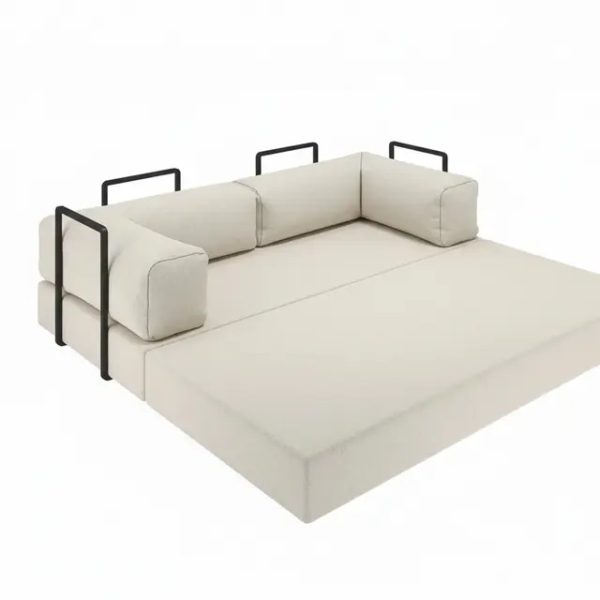 Alternative view of Sofá Cama Itália na Caixa c/ Espuma D33 Expansiva Bege Boucle